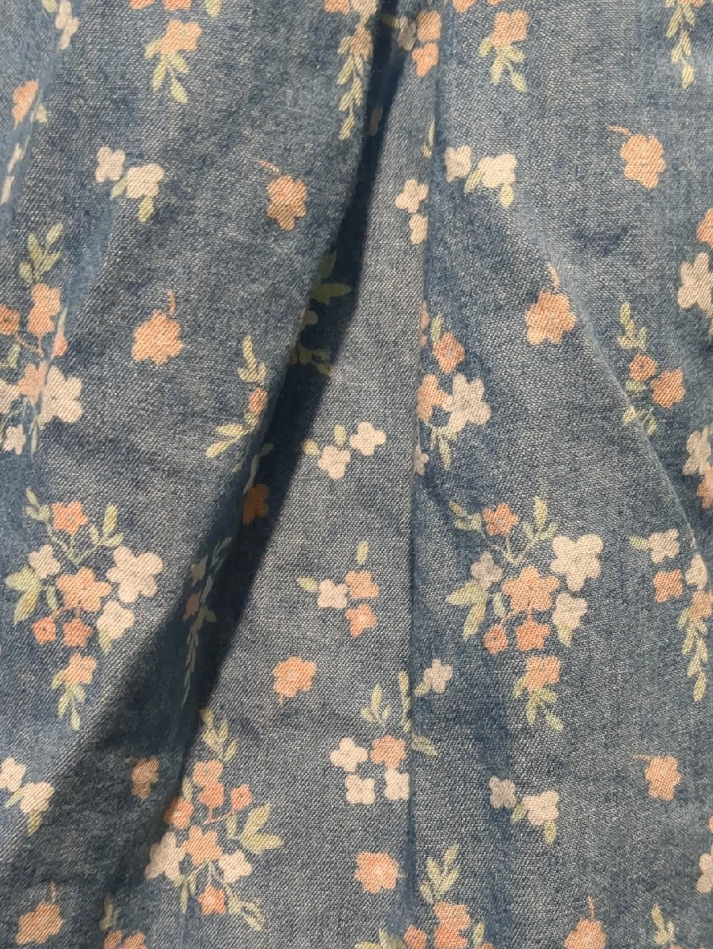 OshKosh B'gosh Genuine Light Blue Floral Denim Jean Dress, Size 4T
